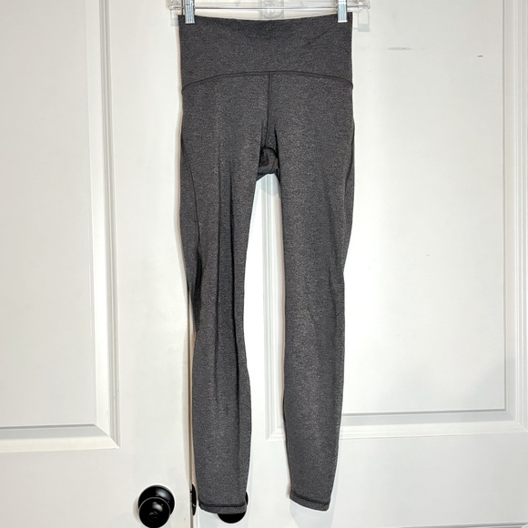 Lululemon Train Times 7/8 Gray High Waist Ankle Leggings 4 - Picture 2 of 11